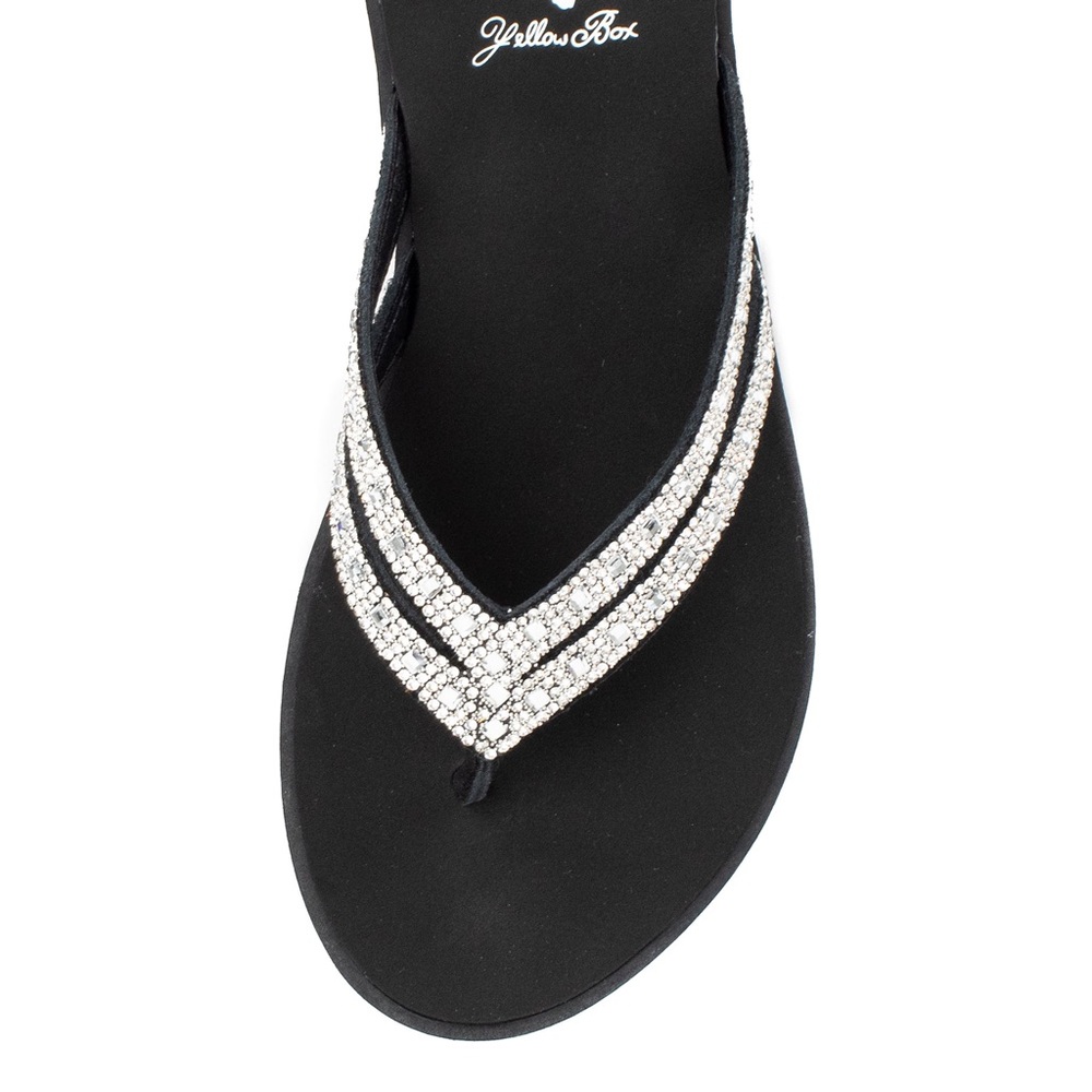 YELLOW BOX Dalia  CLEAR Flip Flop Sandal MEDIUM WIDTH NEW IN BOX - Picture 4 of 4